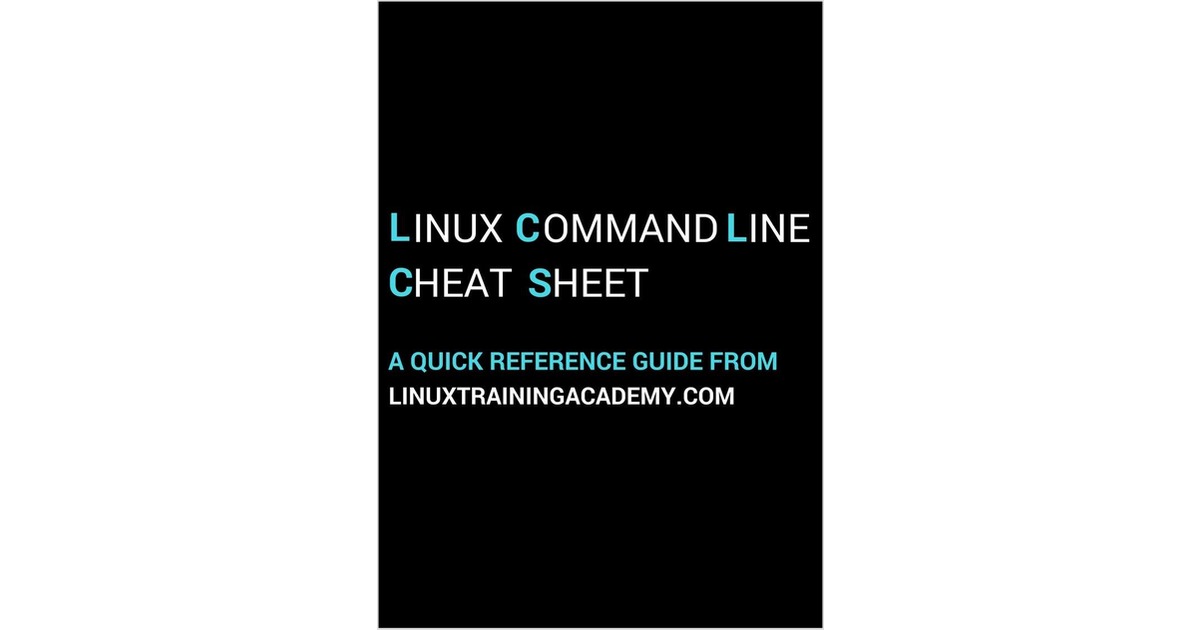 Linux Command Line Cheat Sheet