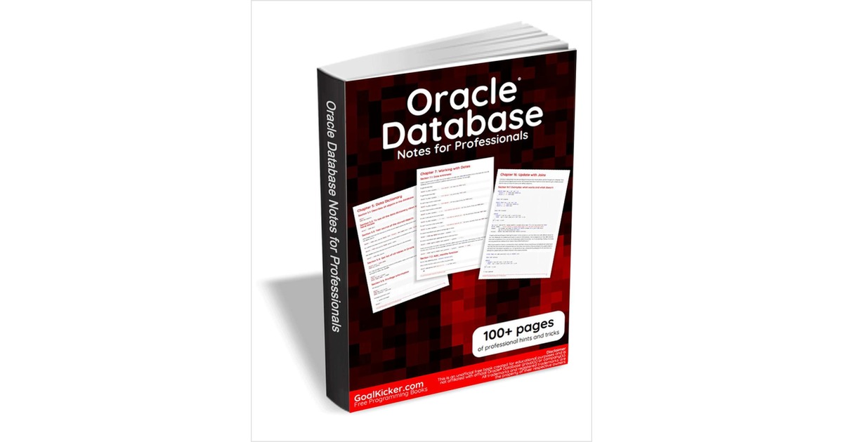 Oracle Database Notes for Professionals