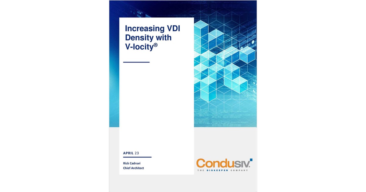 Increasing VDI Density with V-locity