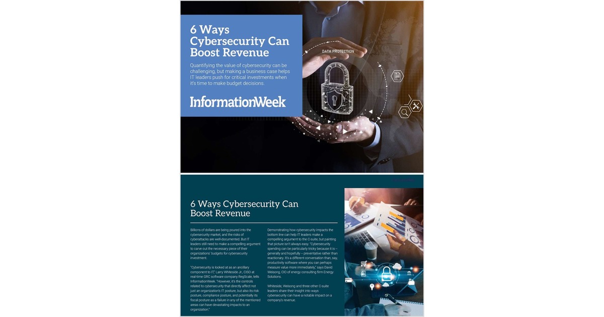 6 Ways Cybersecurity Can Boost Revenue