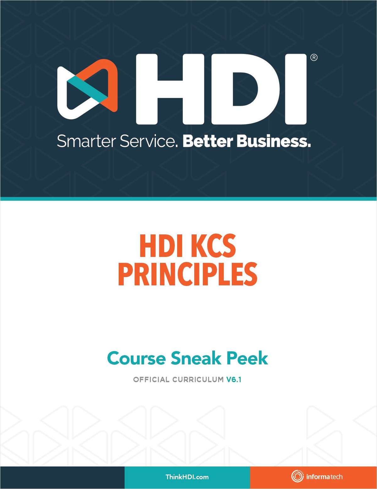 HDI Knowledge-Center Service (KCS) Principals