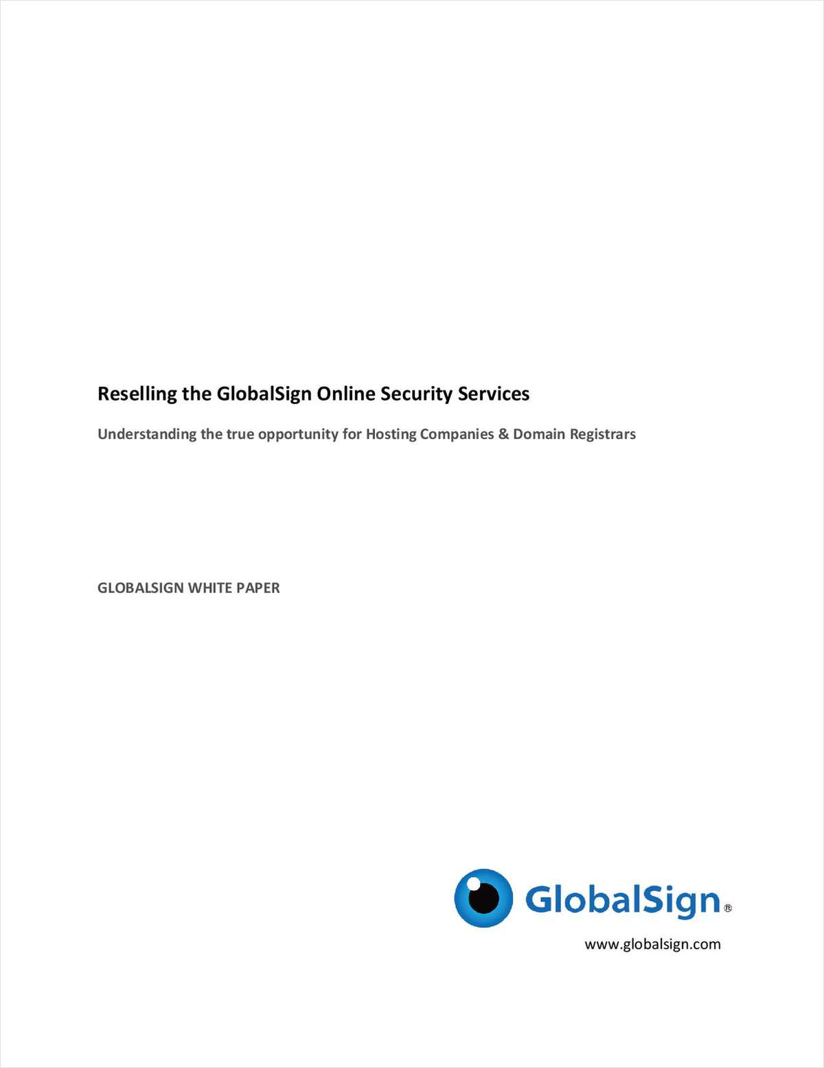 Reselling the GlobalSign Online Security Services