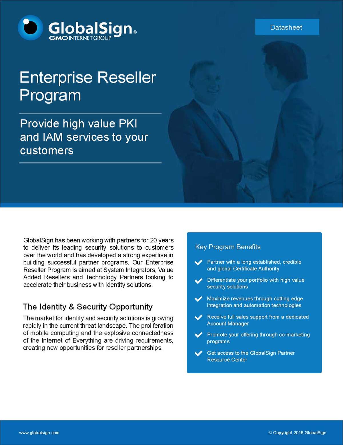 GlobalSign's Enterprise Reseller Program
