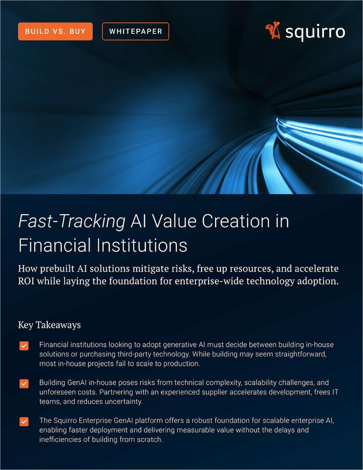 Build or Buy: Fast-Tracking AI Value Creation in Financial Institutions