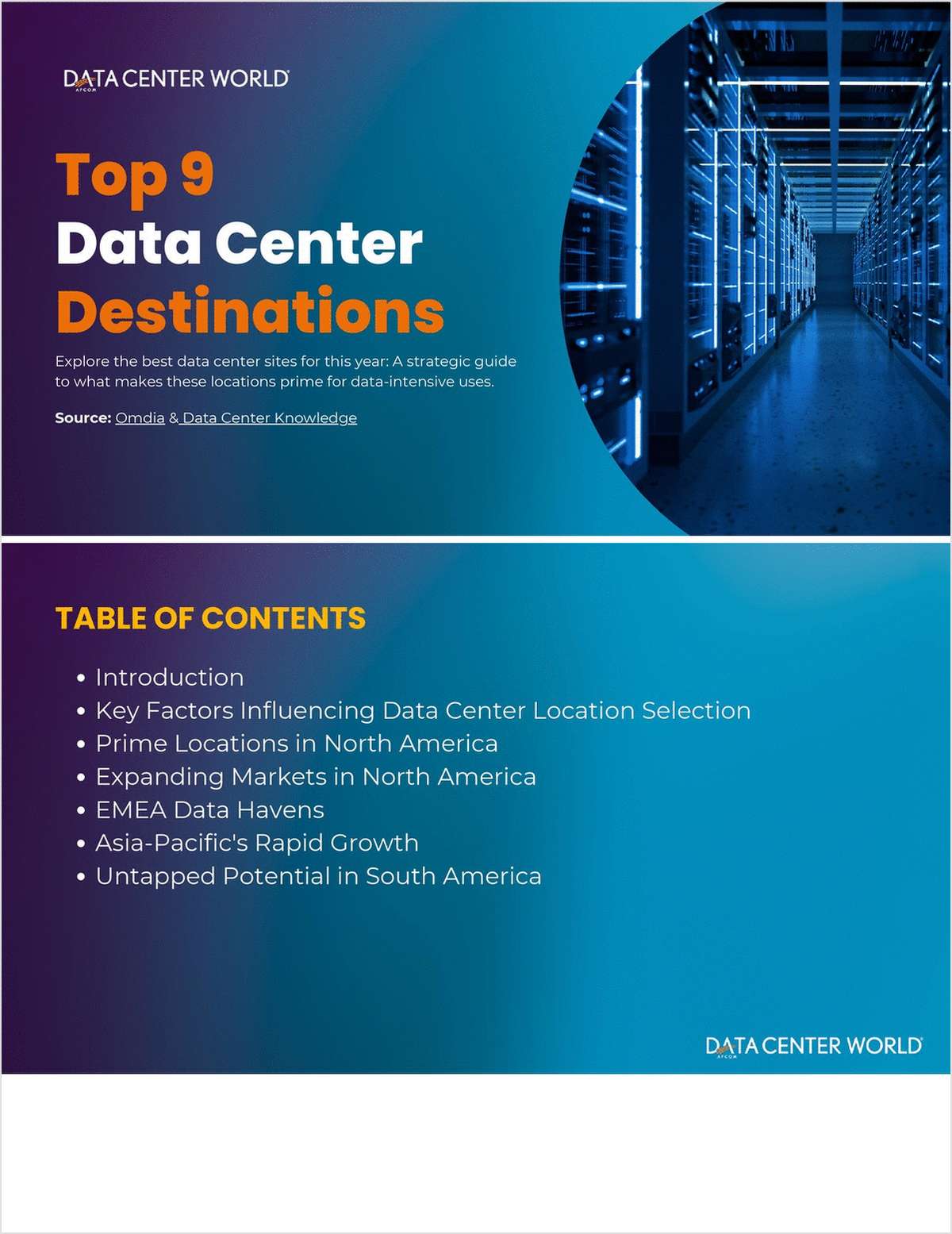 Top 9 Data Center Destinations