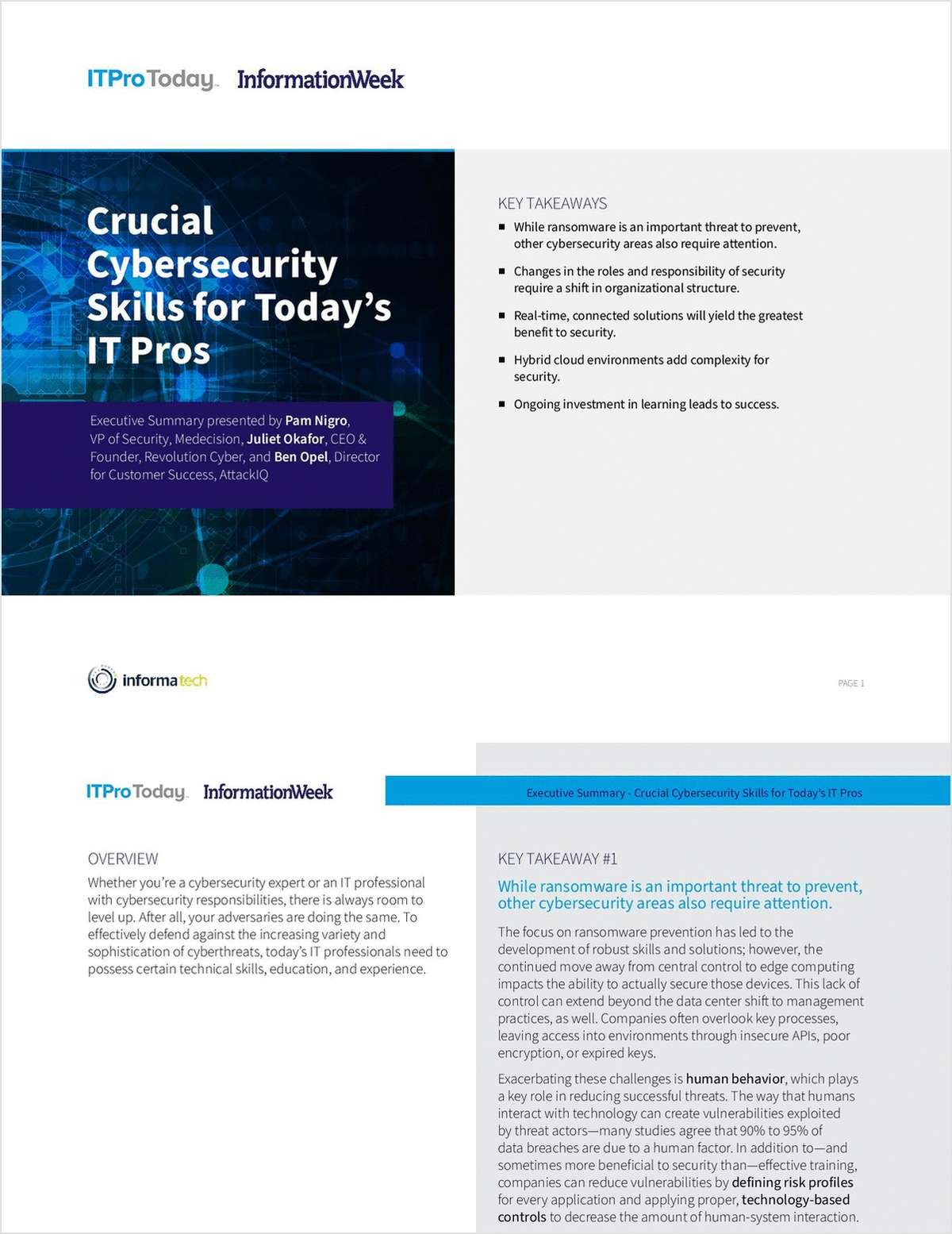 Crucial Cybersecurity Skills for Today's IT Pros