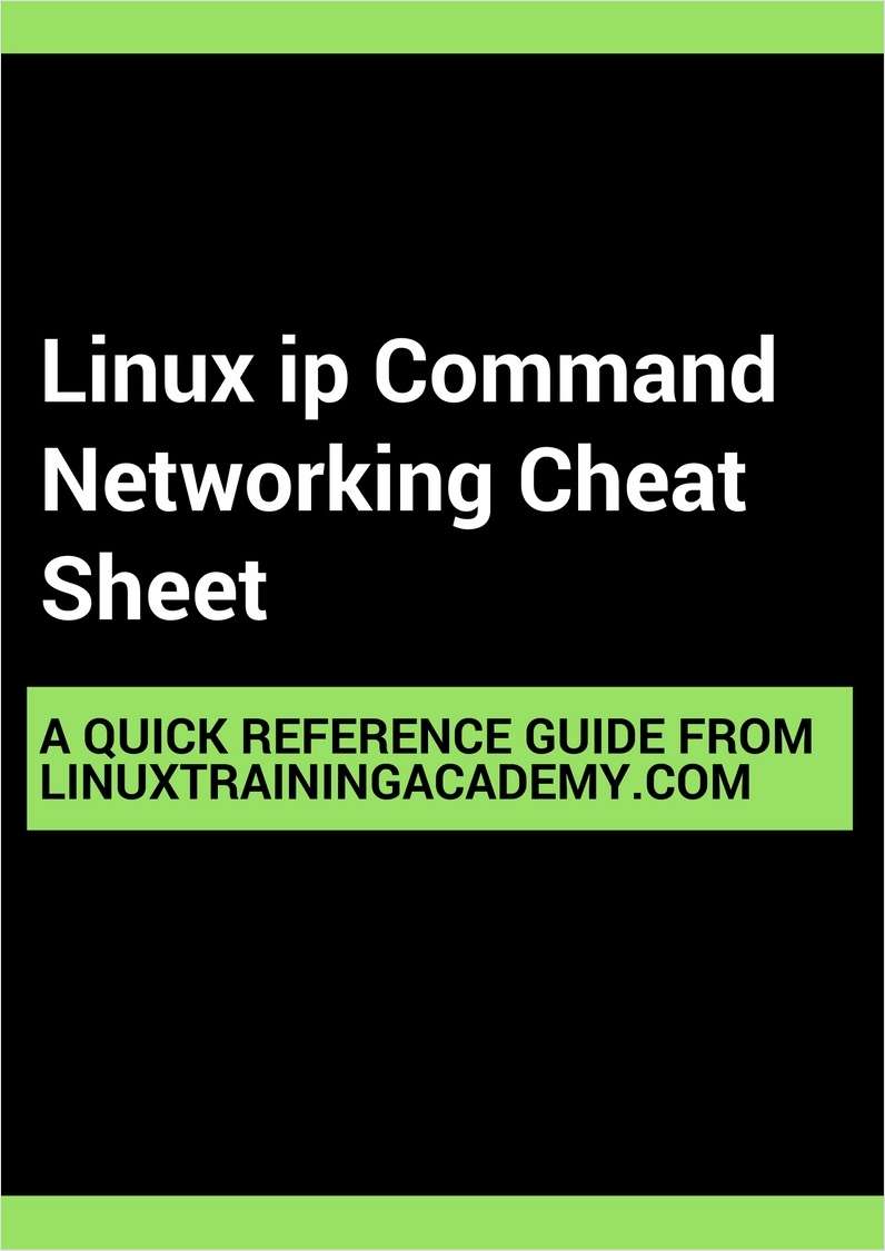 Linux ip Command Networking Cheat Sheet