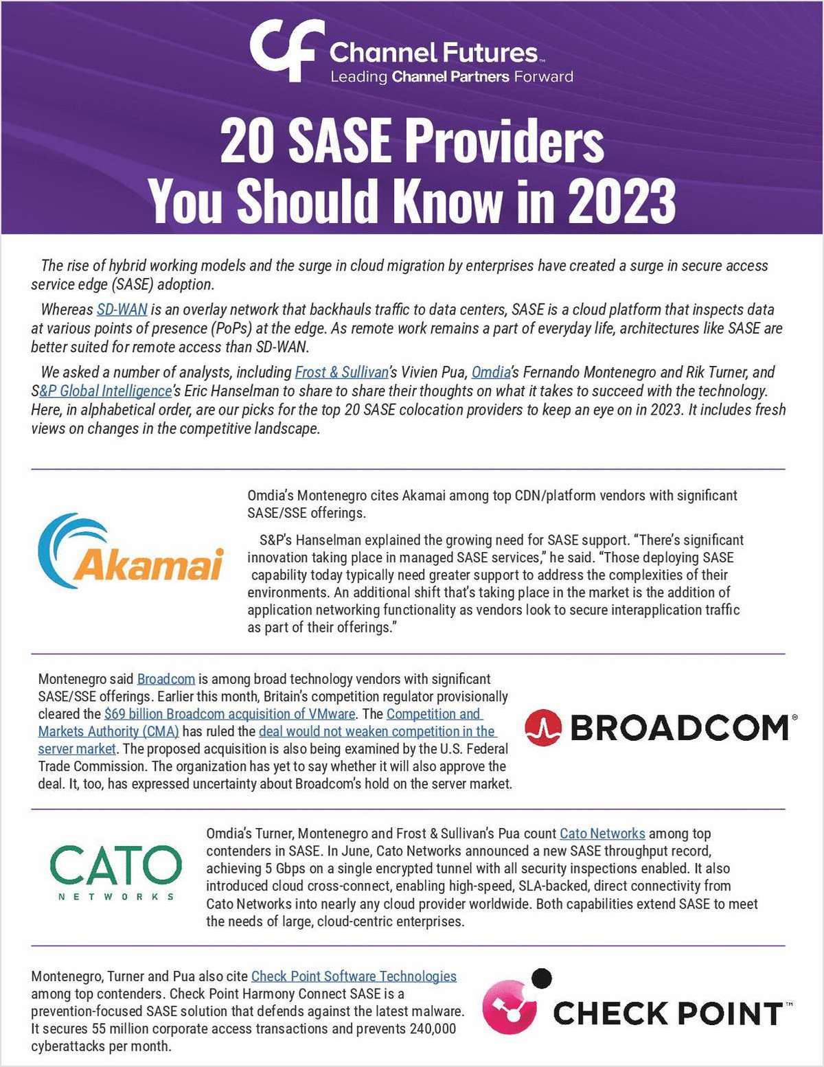 The Top 20 SASE Providers to Know in 2023