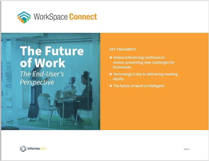 The Future of Work: The End-User's Perspective