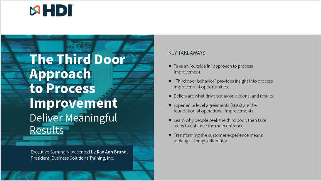 The Third Door Approach to Process Improvement