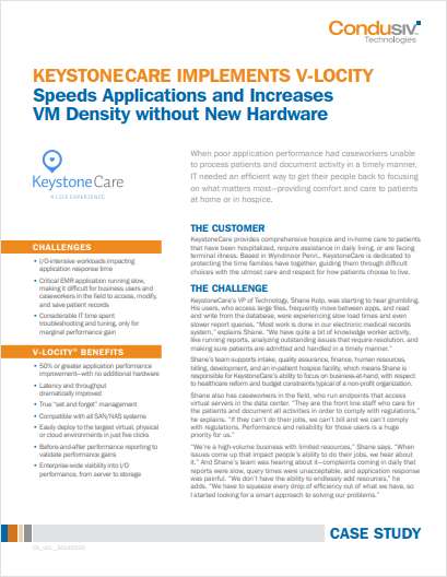 KeystoneCare Implements V-locity