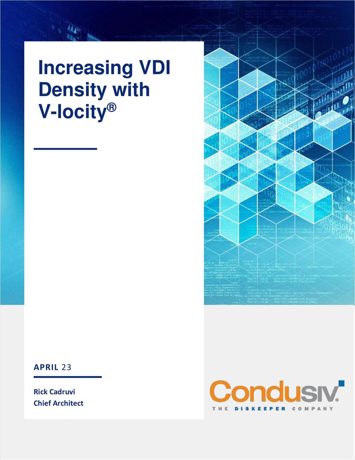 Increasing VDI Density with V-locity