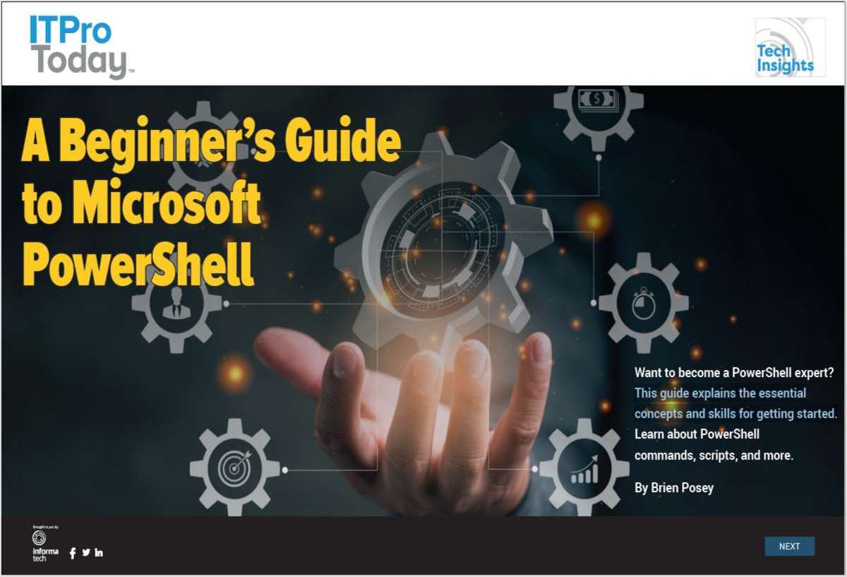 A Beginner's Guide to Microsoft PowerShell