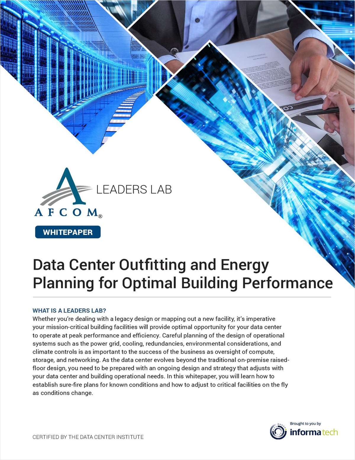 Data Center Outfitting and Energy Planning for Optimal Building Performance