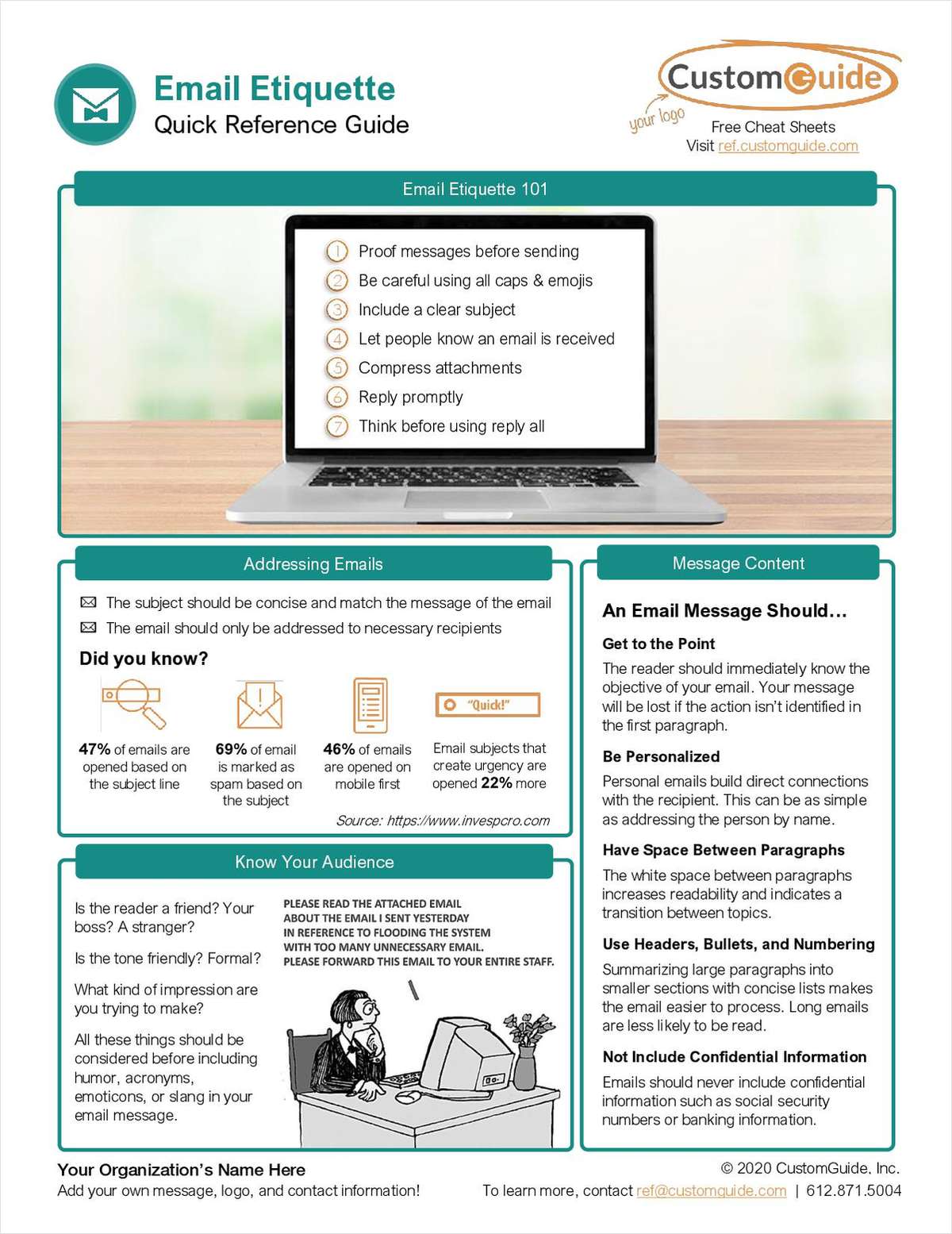 Email Etiquette Quick Reference Guide